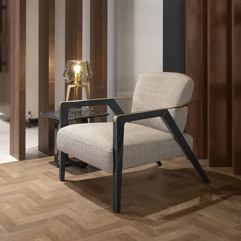 איטלקי מינימליסטי ספה כסא מודרני סלון מרפסת אוכף עור פנאי יחיד, כיסא משרד המכירות הקבלה הכיסא