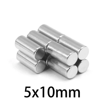 5x10mm סיבוב מגנטים ניאודימיום 5mmx10mm מיני מגנט דיסק 5*10 מ 
