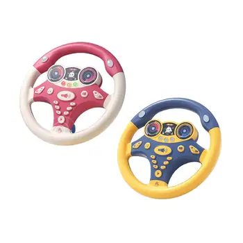 מדומה חשמלי גלגל הגה צעצוע פנים נהיגה צעצוע קטן ההגה צעצוע נהיגה במכונית צעצוע ילדים ילדים ילדים מתנות