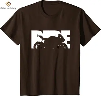 אופניים האופנוען הלבשה רוכב אופנוע רוכבי הטי-שירט גברים מנופחים כותנה חולצות קיץ מזדמן גברים בגדי אופנת רחוב