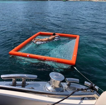 הקיץ PVC צינור מתנפחים מדוזה היאכטה בריכה מתנפחת לים בריכת שחייה עם Net