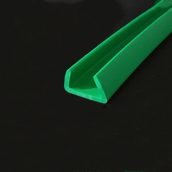 גומי U Strip זכוכית מתכת עץ פאנל שולחן הקצה Encloser מגן איטום Edgebanding ירוק