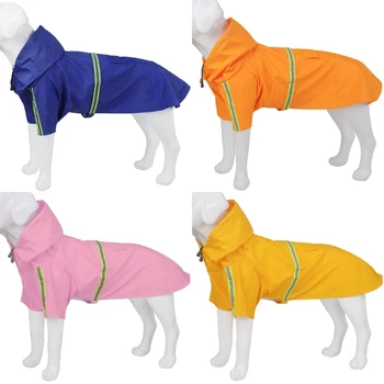 הכלב בגדים מעטה מעילי גשם רעיוני רצועת הכלב גשם, מעילים חיצוני Pu עמיד למים כלב בגדים עבור החתול