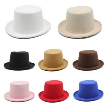 חדש רול אפס מקום כובע משובח כובע פדורה נושא מסיבת תחפושות כובע מבוגרים יוניסקס המגבעת