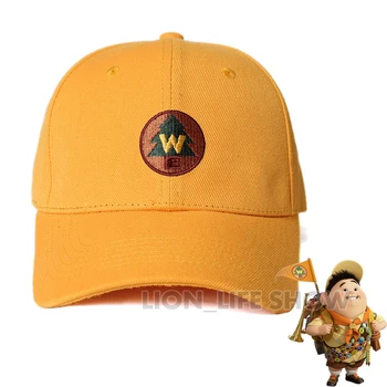 אנימה צהוב כובע בייסבול למעלה חוקר הטבע ראסל אנחנו רקום לוגו הכובע