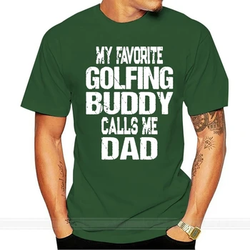 עיצוב חולצת טריקו בתוספת גודל 3xl מתנה לאבא שלי האהוב לגולף קורא לי אבא לשני המינים האביב הסתיו סלים HipHop גברים חולצת טי