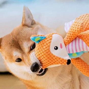 חיות מחמד צעצוע קטיפה מצחיק מדומה חיה פיל צורה ללעוס צעצועים לכלבים גור חודו המצפצף קטיפה עצם טוחנת ציוד לחיות מחמד