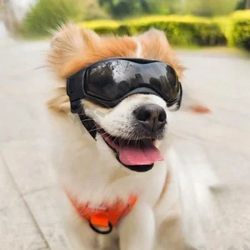משקפי מגן עבור כלבים חתול משקפי שמש משקפי שמש הגנת UV מגניב משקפיים כלבים קטנים חיצונית רכיבה גור אביזרים