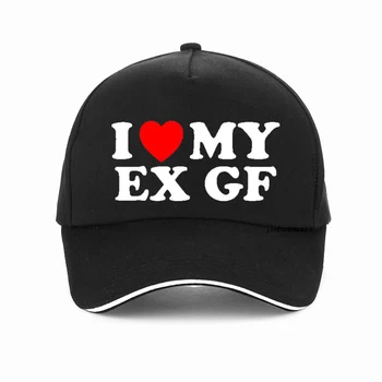 מצחיק אני אוהבת את האקס שלי GF אני אוהבת את האקס שלי חברה כובע קיץ סגנון מתנות יום הולדת גברים נשים מצחייה מתכווננת כובעי Snapback