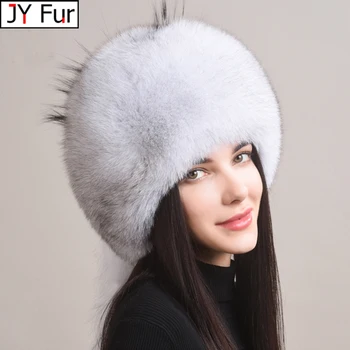 פרוות חורף כובע נשים טבעי דביבון פרווה רוסי כובעי חורף חיצונית עבה חם המחבל האוזניים כמוסות