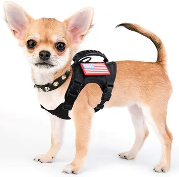 כלב בגדים טקטי שירות לרתום את האפוד K9 מתכוונן צבאי עובד נוח הכשרה MOLLE
