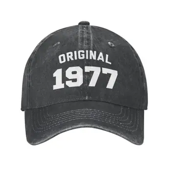 אישית כותנה מקורי 1977 מצחיק מתנות יום הולדת כובע בייסבול חיצונית נשים גברים מתכוונן אבא כובע אביב