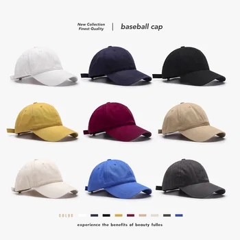 כובע בייסבול עבור נשים חיצונית מעוגלת שוליים רכים העליון של גברים כובע צדדי צהוב הפנים הצגת קטנים מבריק צלחת בצבע אחד קאפ
