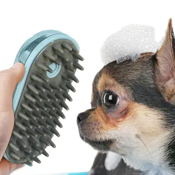 טיפוח הכלב מברשת נייד הכלב אמבטיה המברשת עם שמפו מתקן הכלב אמבטיה מברשת לניקוי עור רגיש קצר זמן