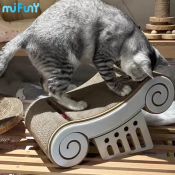 MiFuny אתונה חתול מגרד יצירתי חתול העץ מגדל חתול יפני מגרד את הפוסט מגרד לחתולים לחיות מחמד צעצועים, אביזרים לחיות מחמד