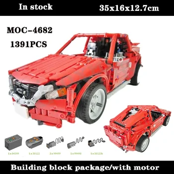 קלאסי MOC-4682 סופר מכונית ספורט משולבים בניין מודל חשמלי 1391PCS למבוגרים וילדים בניין צעצוע מתנות