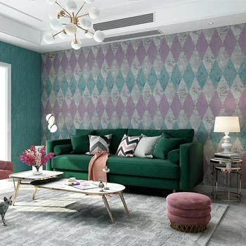הפרגולה גיאומטרי טפט קלאסי ומעוינים סריג נייר קיר חדר השינה לחיות הספה לחדר רקע הטלוויזיה מלון ציור הקיר