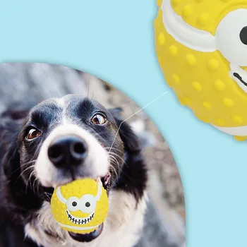מחמד הכדור סקוויק צעצוע כלב לטקס רוגבי כדורגל טניס כדורי ניקוי שיניים אימונים צעצועים טוחנת ביס ללעוס כדור קטן, כלב גדול