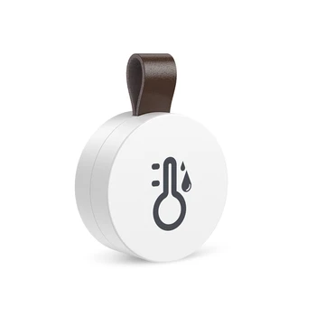 1 יח אלחוטית Bluetooth חיצוני מדחום בית חכם טמפרטורה ולחות חיישן לבן