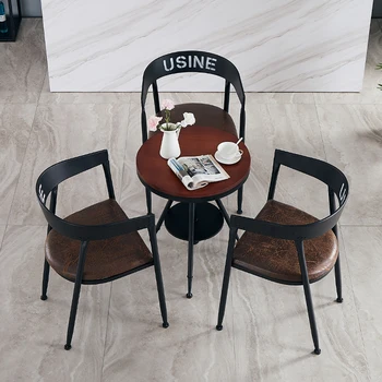 בציר סיבוב שולחן קפה נייד Nordic Hotel כיסאות שחורים שולחן קפה יפני פשוט מסה דה Centro סלון בר רהיטים