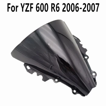איכות גבוהה השמשה אמנת מתאים YZF 600 הרוח Deflectore שחור לנקות את השמשה הקדמית עבור ימאהה R6 2006-2007