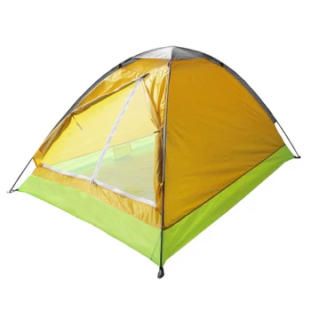 2-אדם קמפינג אוהל קל משקל חיצוני PU1000mm עם גשם לעוף תיק נשיאה 200 * 140 * 100 ס 