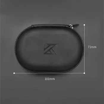 Kz אוזניות אחסון תיק עור PU תיק נייד עמיד למים, Dustproof, אנטי-הלם דיגיטלי חוט אוזניות הגנה על התיק.