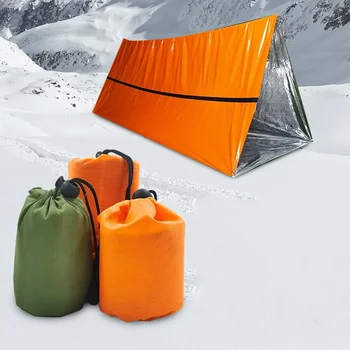 עמיד למים עזרה ראשונה שמיכה תרמית Bag, צינור ערכת הישרדות האוהל, אוהל, מקלט חירום, ישנה