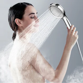 שרירי הבטן כרום ראש מקלחת הידרותרפיה ראש מקלחת שירותים בלחץ גבוה ראש מקלחת לחיסכון במים מקלחת גשם בחדר אביזרים
