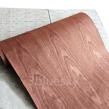 טבעי פורניר עץ Sapele רהיטים גיבוי Kraftpaper על 60 ס 