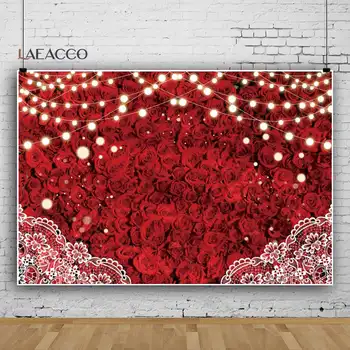 יום האהבה ורד אדום פרח קיר אוהב אור רקע החתונה ילדה המפלגה מקלחת תינוק עיצוב צילום רקע באנר אביזר