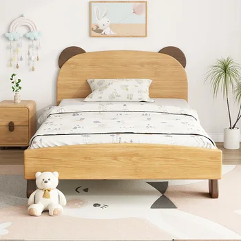ילד ילדים ריהוט חדר השינה ילדים ילדים מצויר למיטה מיטת עץ E0 כיתה