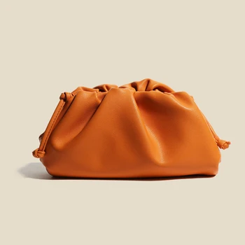 אופנה חדשה מוצק צבע Headbag עבור נשים עור רך כתף Crossbody תיק נשי נסיעה מקרית שקיות